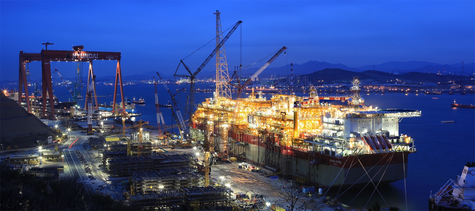 Offshore construction project at Korean shipyard